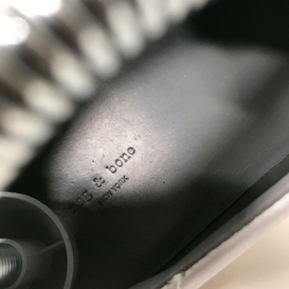 rag & bone Linden White Leather Platform Sneaker Athletic Shoes • Women's 8.5 - Picture 7 of 9